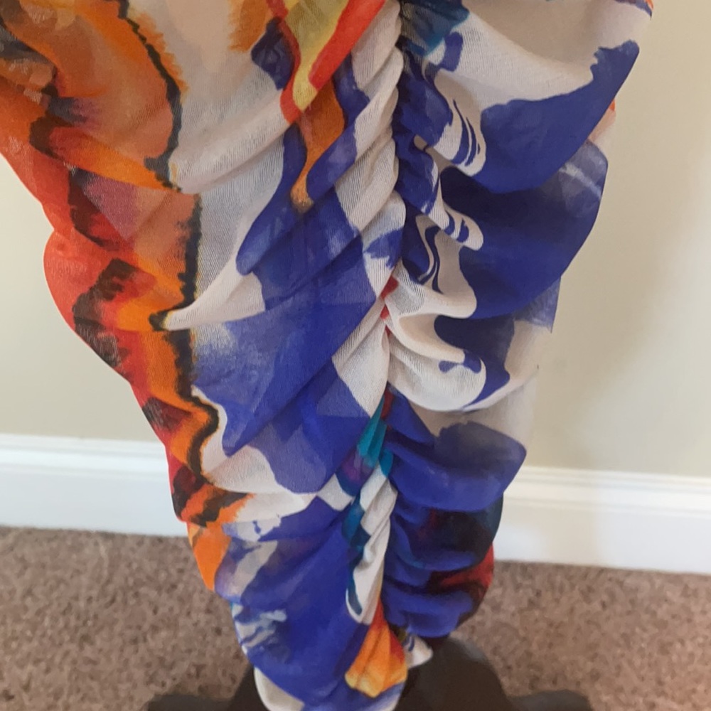 New! Color Splash Scrunch Fitted Dress - Picture 6 of 12